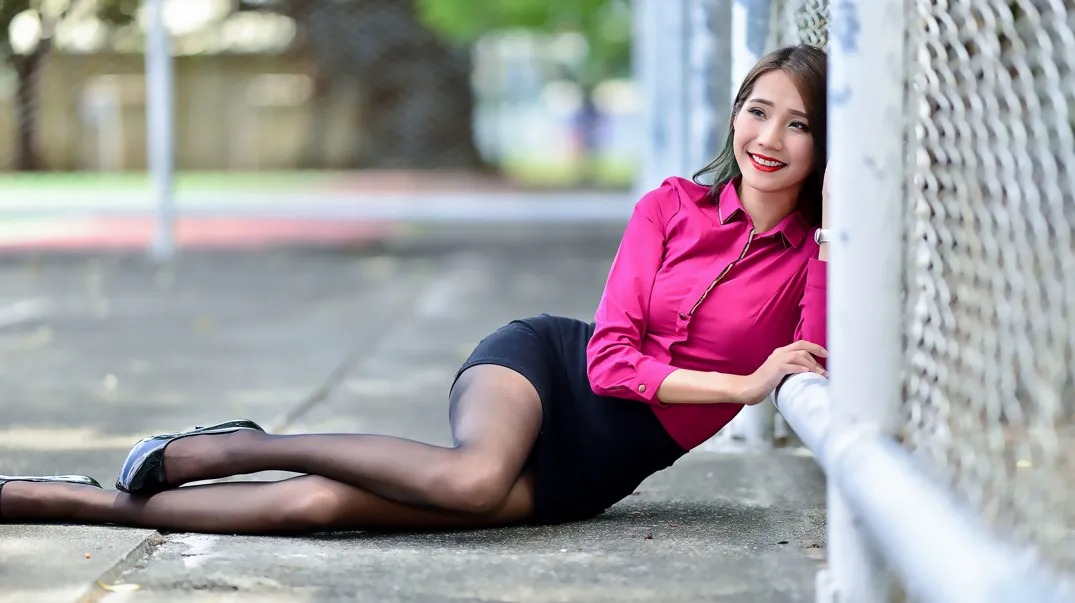 [Mzsock] NO.199 Anita Huang Yunfei OL black silk high heels beautiful legs street photography#[105P]-18