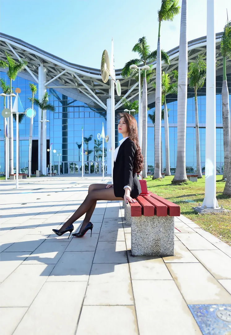 [Mzsock] NO.146 Lola Xuecen OL black silk high heels beautiful legs street photography#[105P]-13